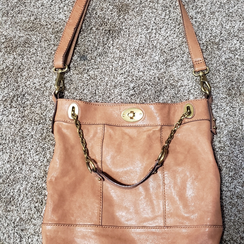 Fossil Leather Buttery Soft Messenger Bag